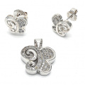 Fashion Fine Jewelry 925 Sterling Silber Schmuck Set Micro Einstellung